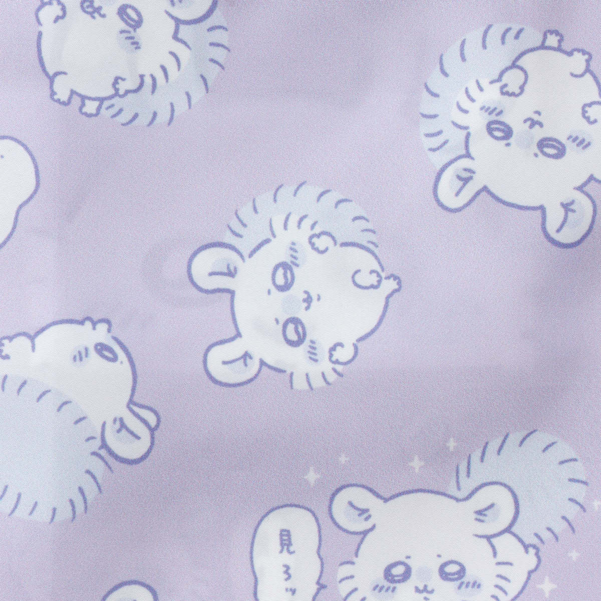 ちいかわ エコバッグ モモンガ総柄 パープル