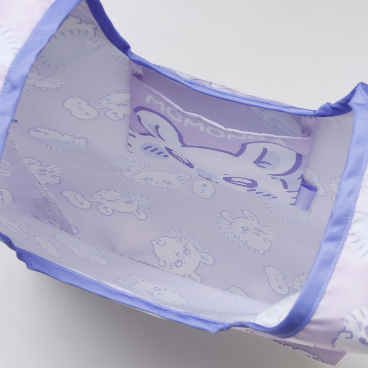 ちいかわ エコバッグ モモンガ総柄 パープル