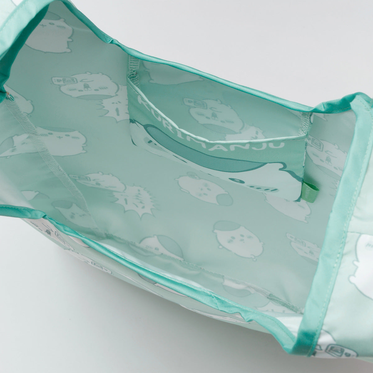 ちいかわ エコバッグ くりまんじゅう総柄 グリーン