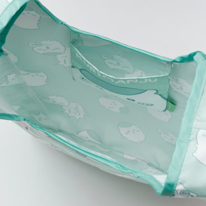 ちいかわ エコバッグ くりまんじゅう総柄 グリーン