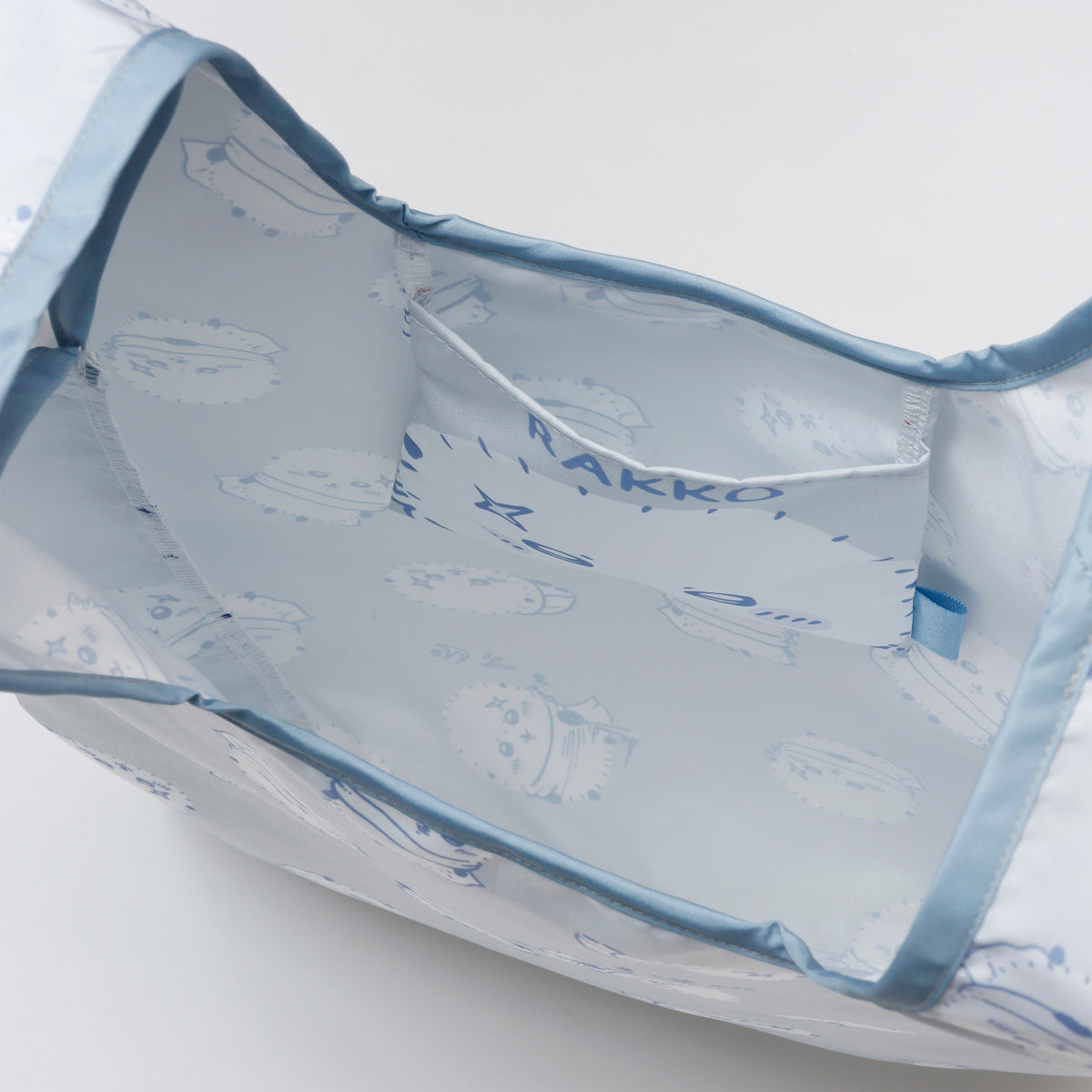 ちいかわ エコバッグ ラッコ総柄 グレー