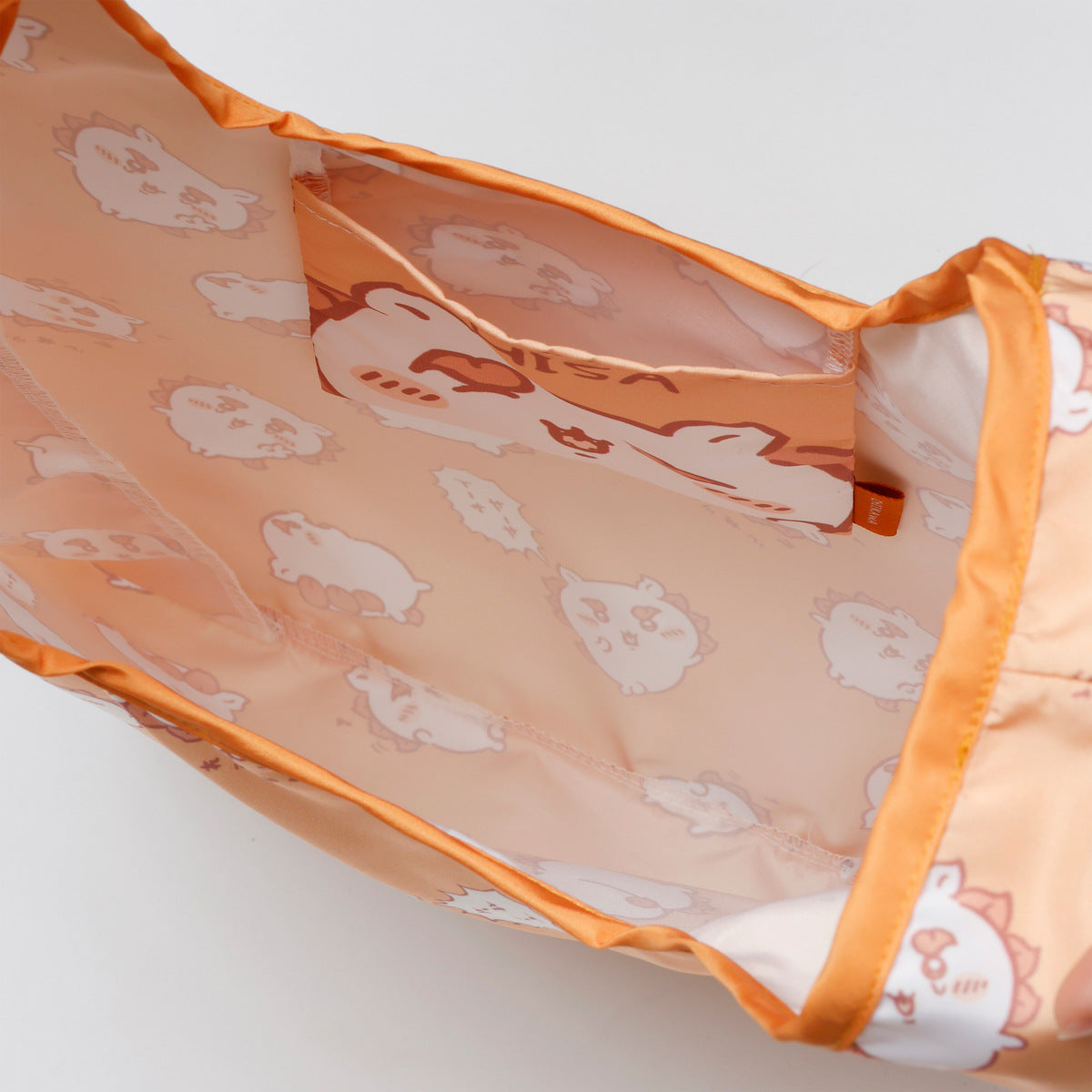 ちいかわ エコバッグ シーサー総柄 オレンジ