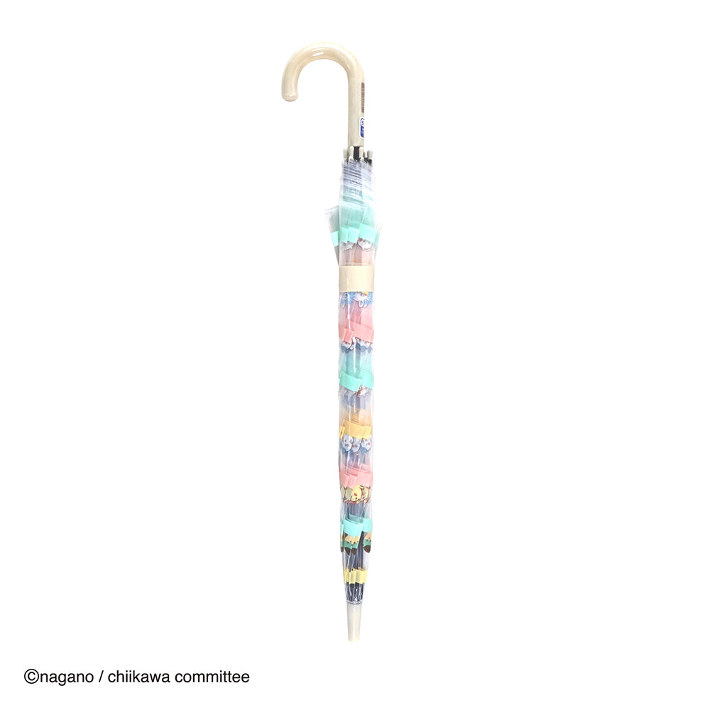 치이카와 자동 비닐우산 55cm (보더)