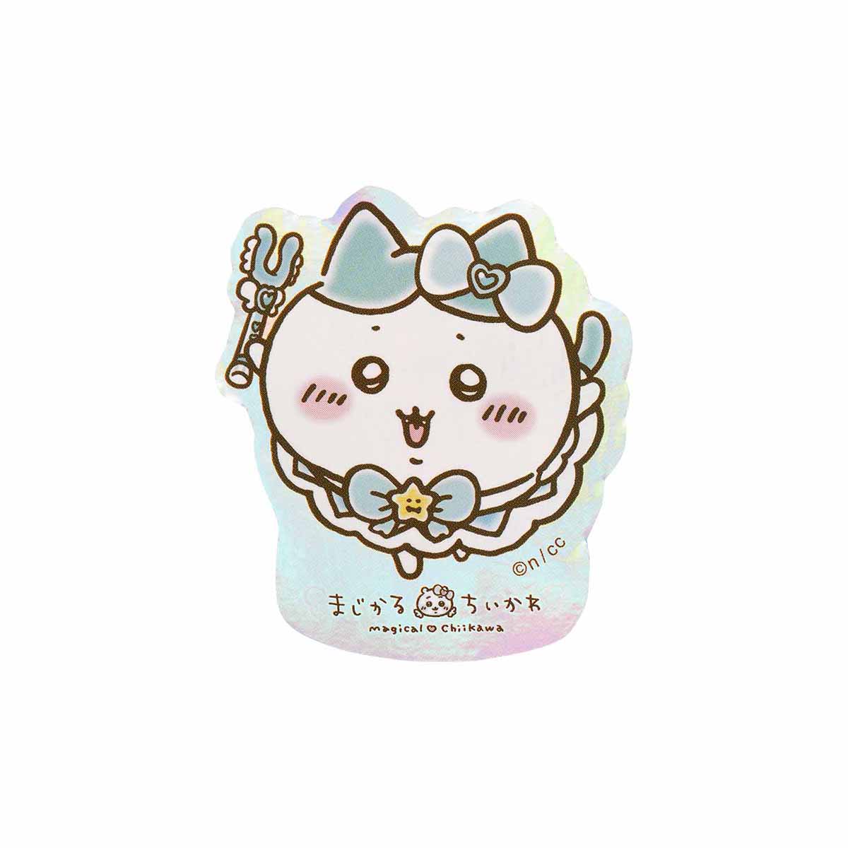 Magical Chiikawa Smartphone-Sized Hologram Sticker (Hachiware)