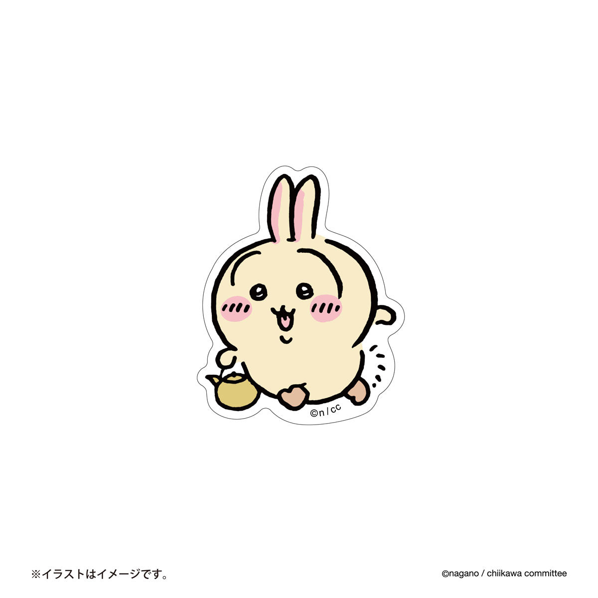 Chiikawa Smartphone-Sized Sticker (Usagi Holding a Kettle)
