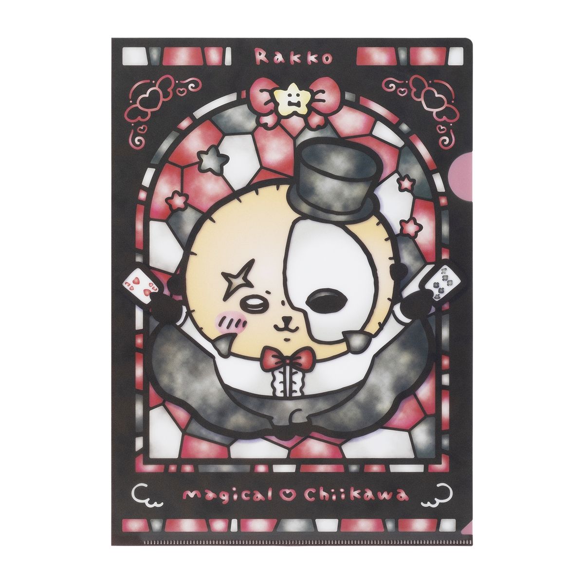 Chiikawa Magical Chiikawa Stained Glass Style Clear File (Rakko)