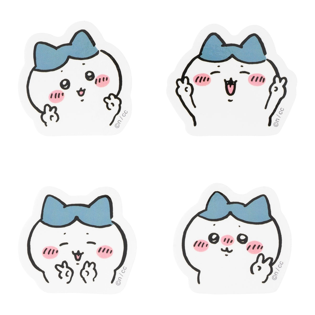 Chiikawa 4-Piece Mini Sticker Set (Peace Hachiware)