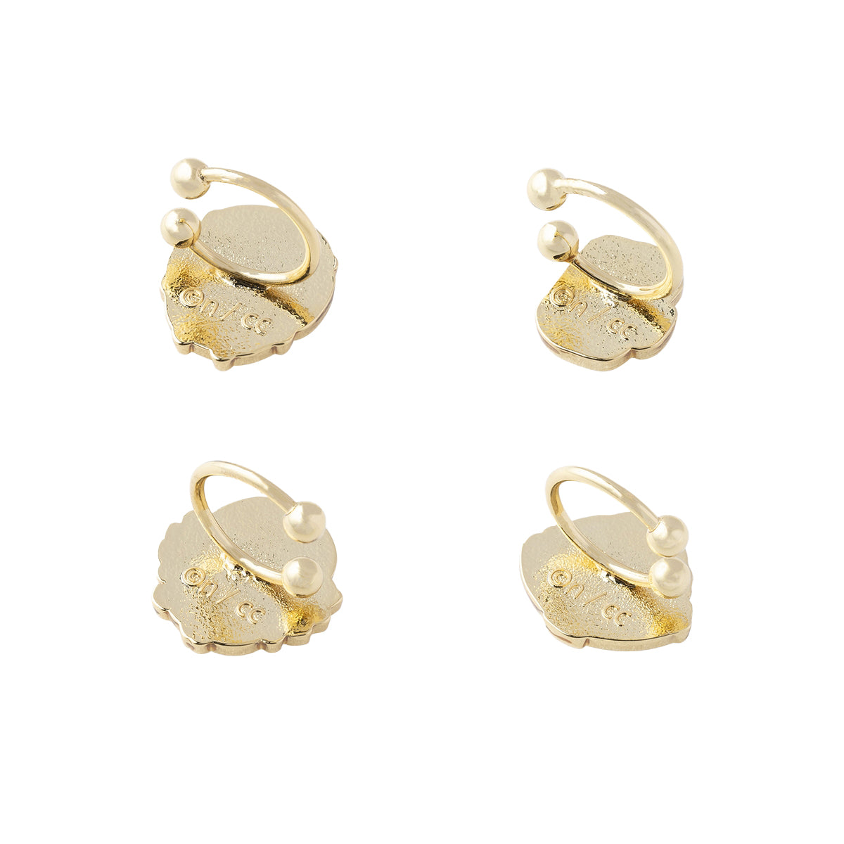 吉伊卡哇 立体耳扣 4 件套(栗子馒头 & 狮萨)