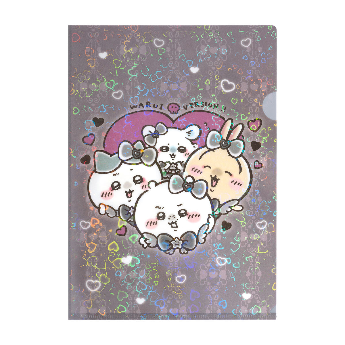 ちいかわ まじかるちいかわ 悪いバージョンなホログラムクリアファイル(ハート)