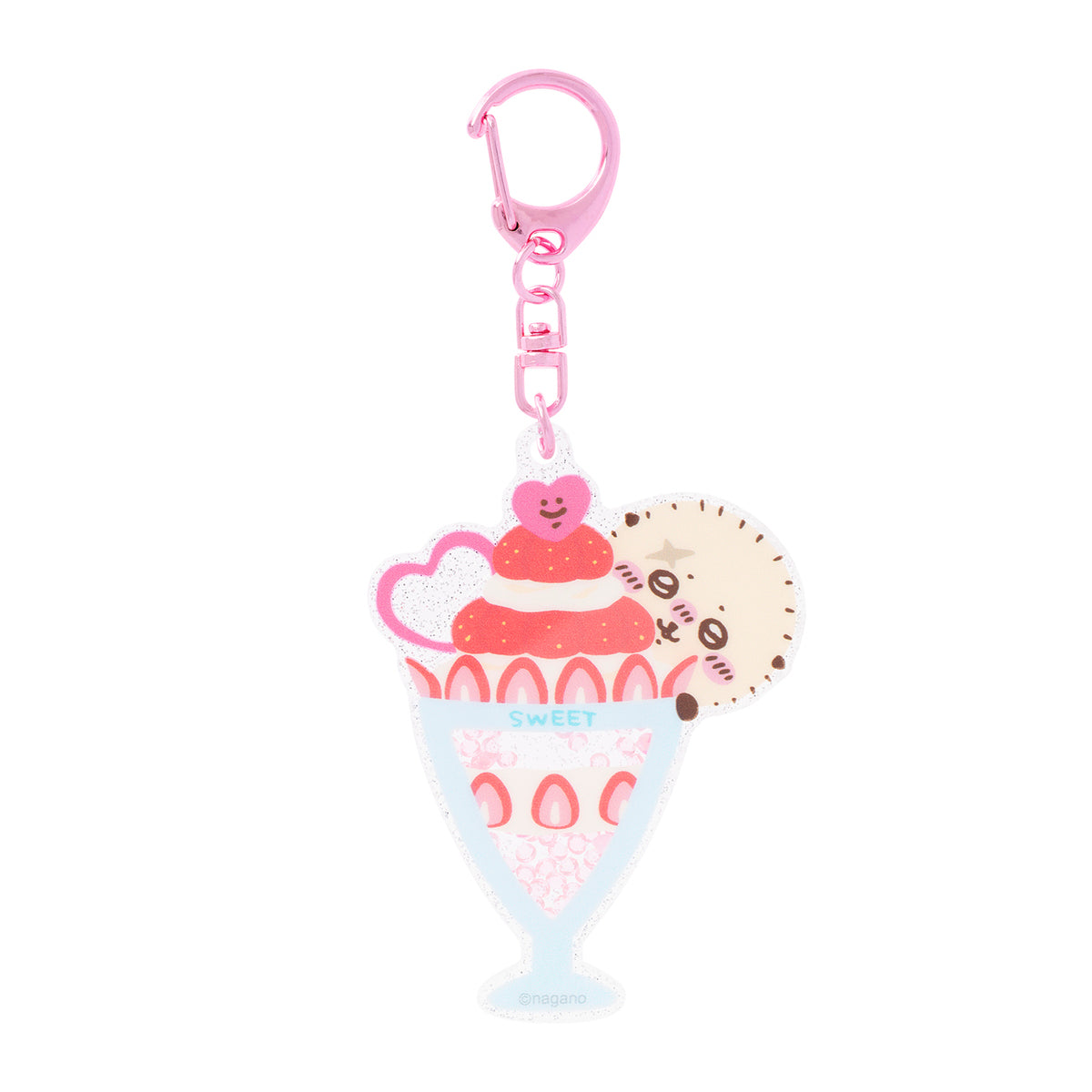 ちいかわ ラッコのシャカシャカキーホルダー(いちごパフェ)