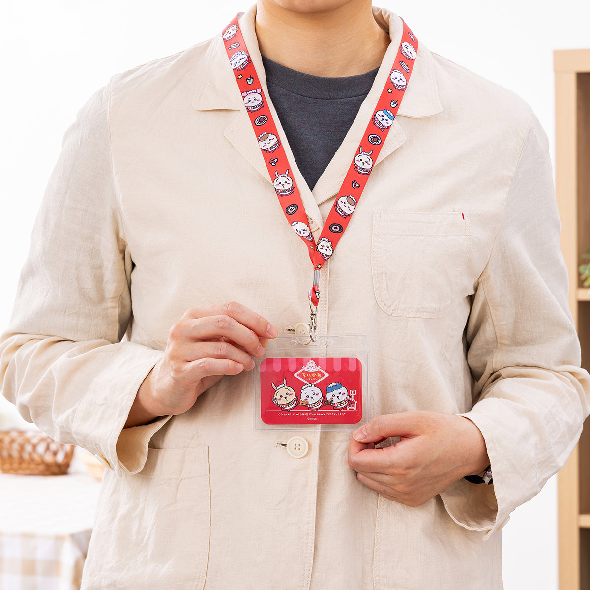 Chiikawa Chiikawa Restaurant Neck Strap (Group)