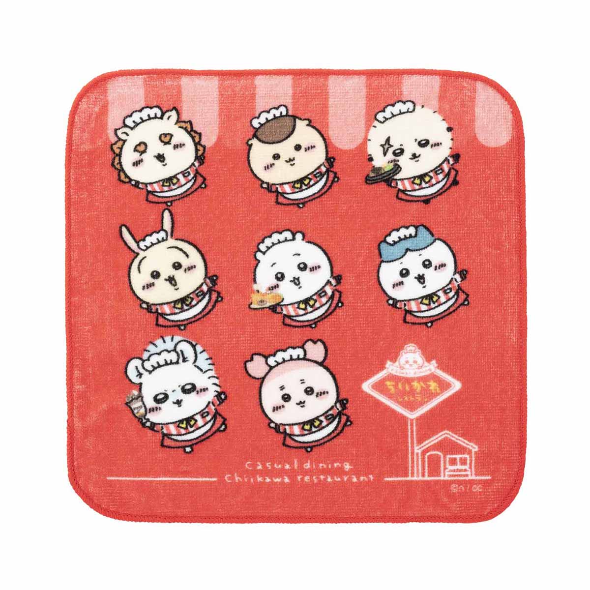 Chiikawa Chiikawa Restaurant Hand Towel (Group)
