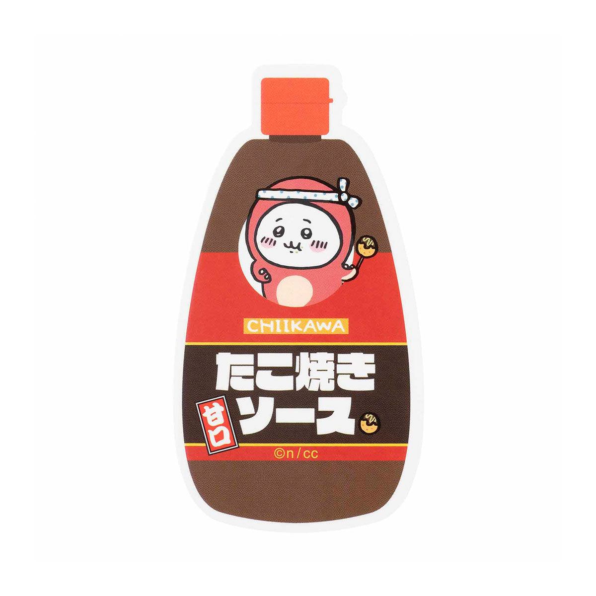 吉伊卡哇 章鱼和鱿鱼 可贴在手机上的大小贴纸(章鱼烧酱·吉伊卡哇)