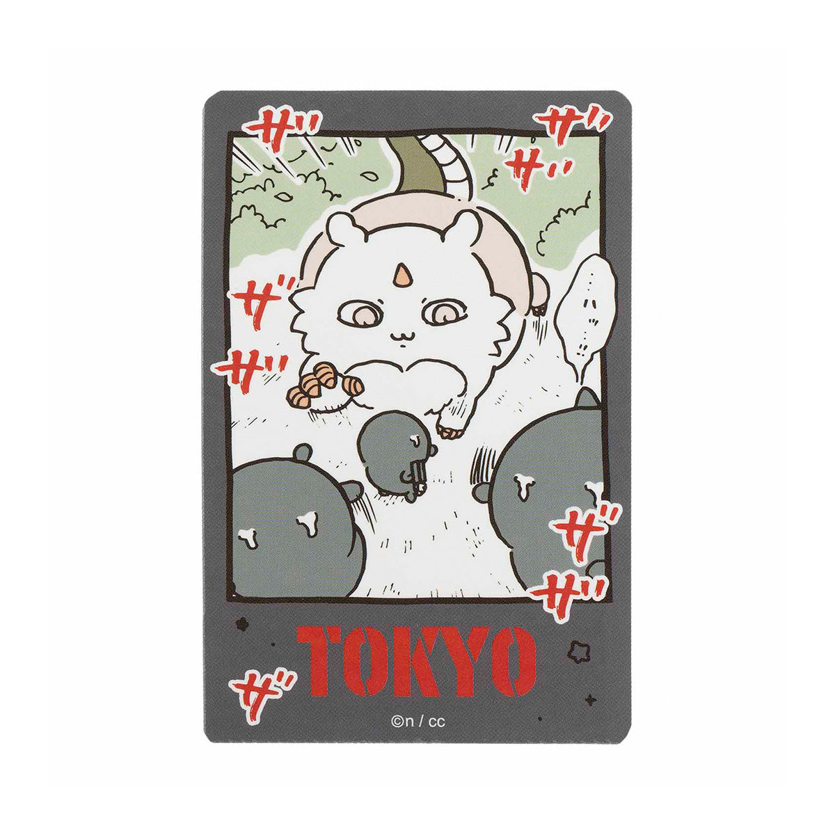 ちいかわ 東京みやげ スマホに貼れるサイズのTOKYOステッカー(あのこ)