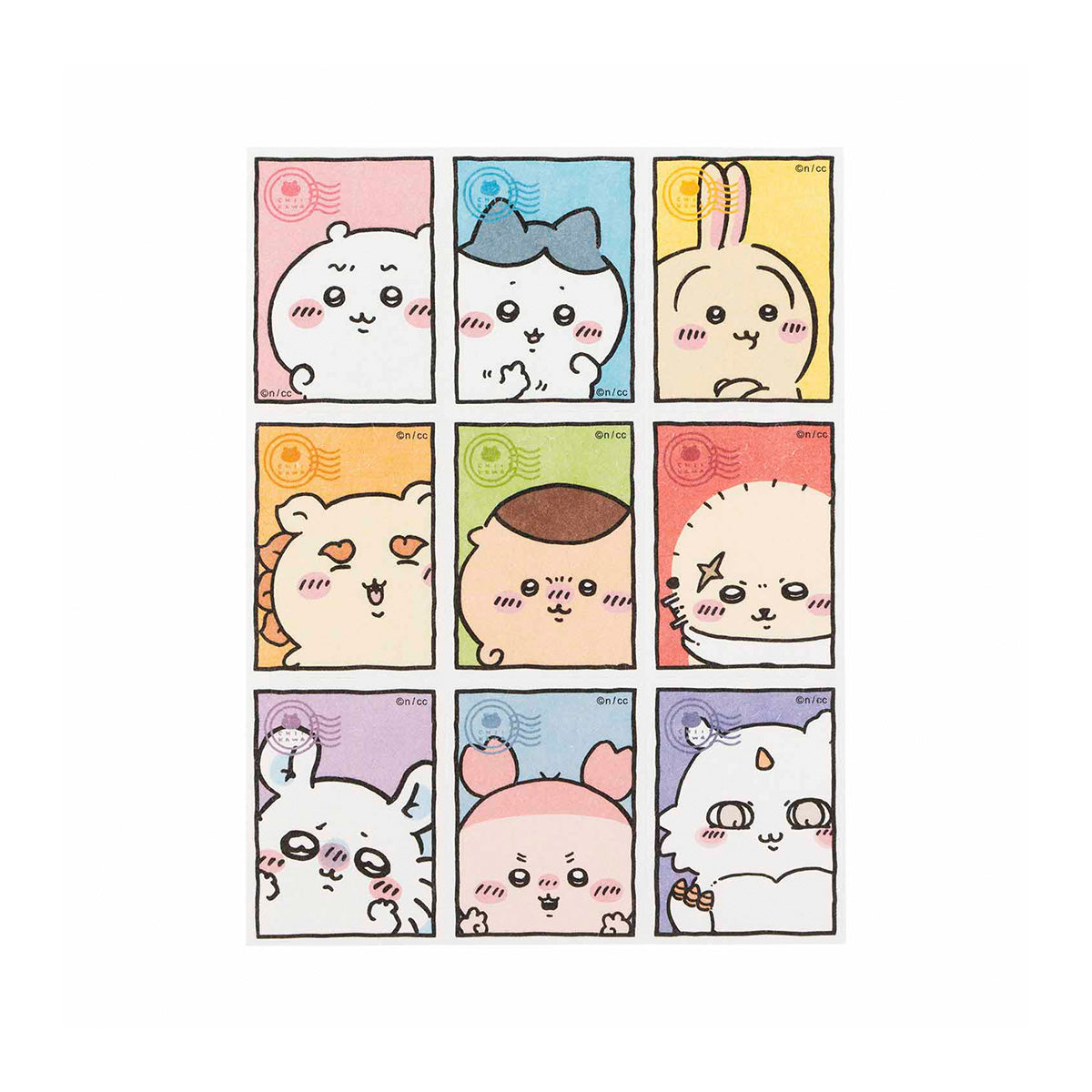 ちいかわ 東京みやげ ピリッと切り離せる!ステッカー(切手風)