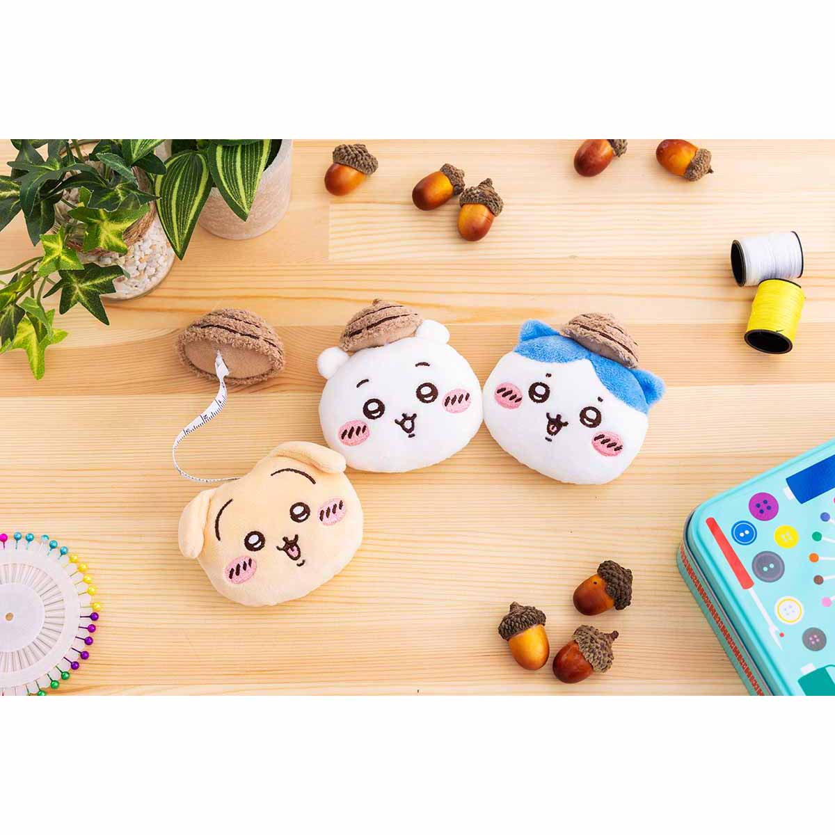 Chiikawa Plush Faced Measuring Tape (Acorn Usagi)