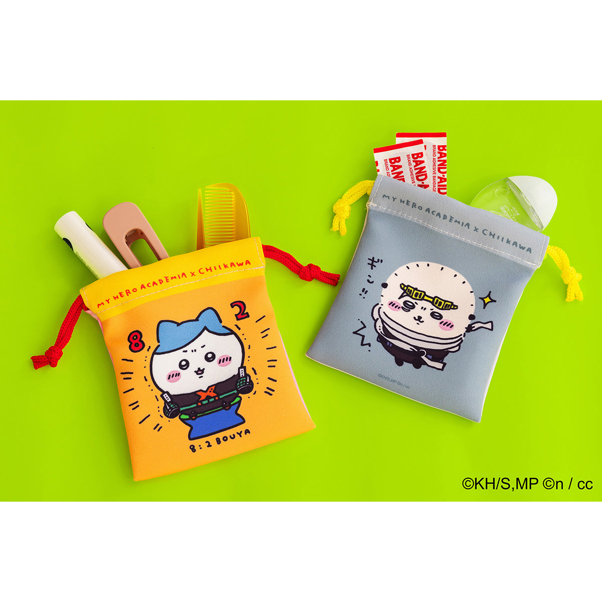 吉伊卡哇 × 我的英雄學院 小束口袋2個套裝(8:2少年/米爾科 × 兔子)