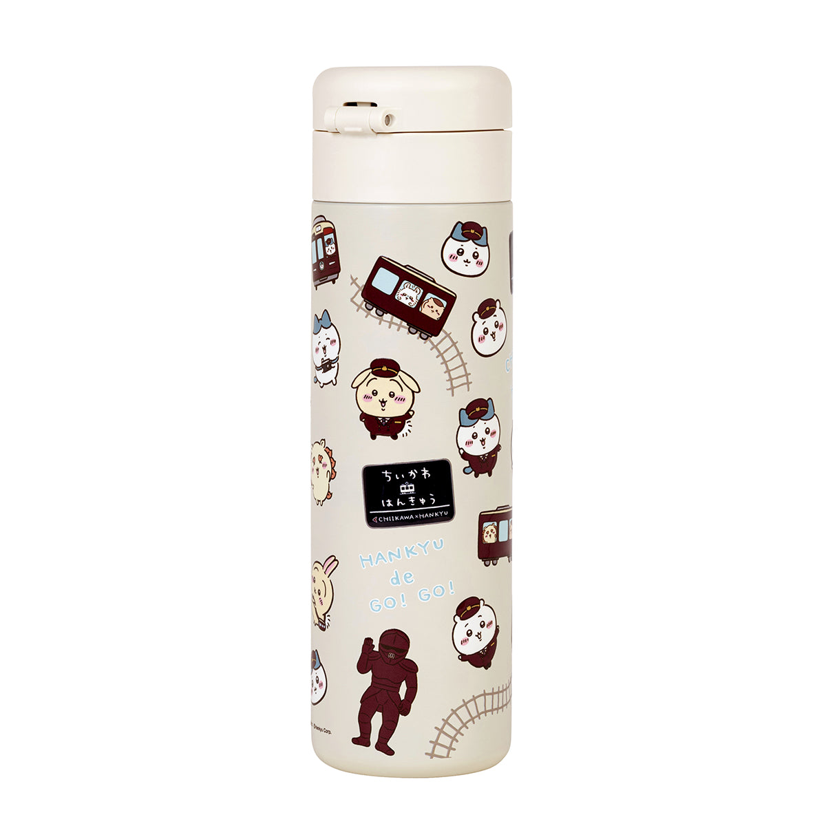Chiikawa Hankyu Train One-Push Bottle