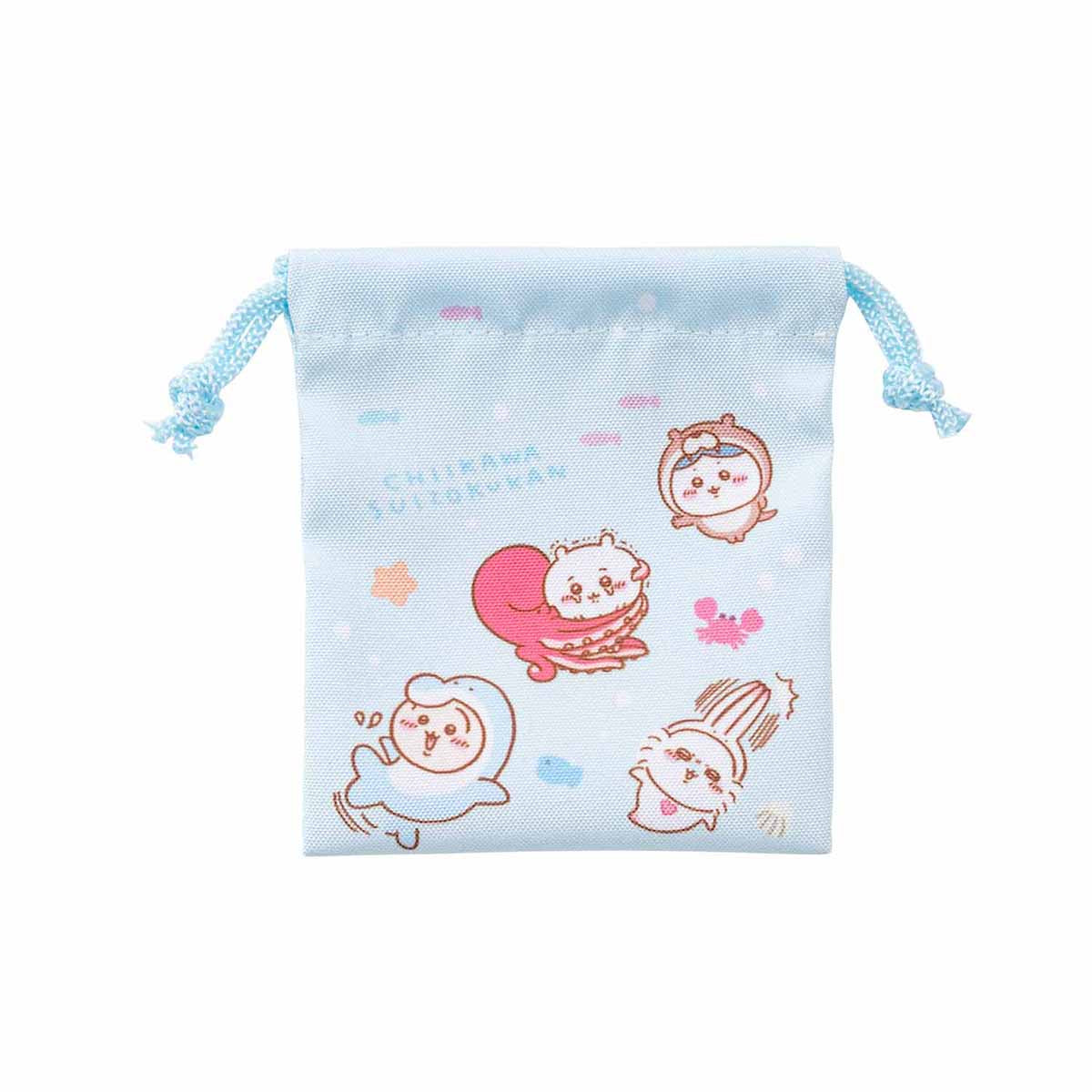 Chiikawa Aquarium Convenient 2-Piece Mini Drawstring Bag Set