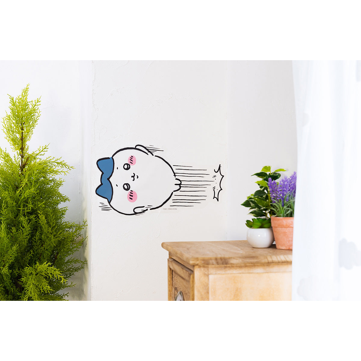 치이카와 월 스티커 (벽을 차는 하치와레)