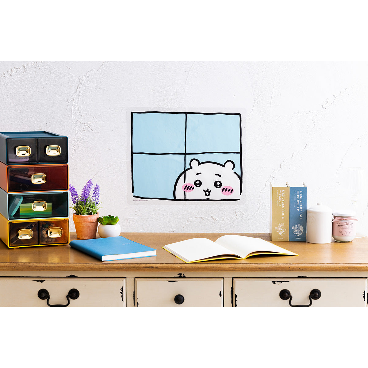 치이카와 월 스티커 (창문에서 엿보는 치이카와)