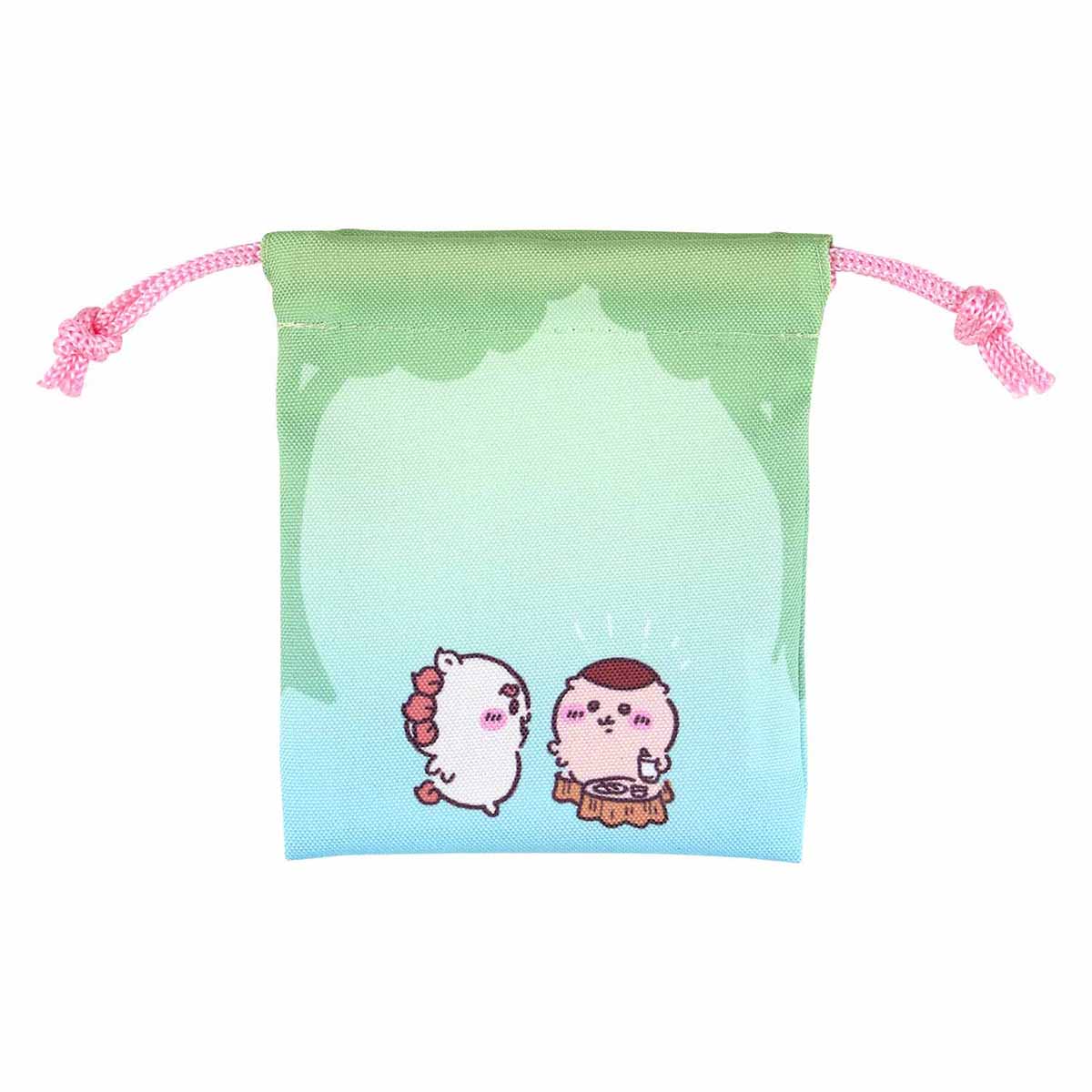 치이카와 나들이 즐거워! 소분에 유용한 2개 세트 미니 주머니 (우사기와 시사)