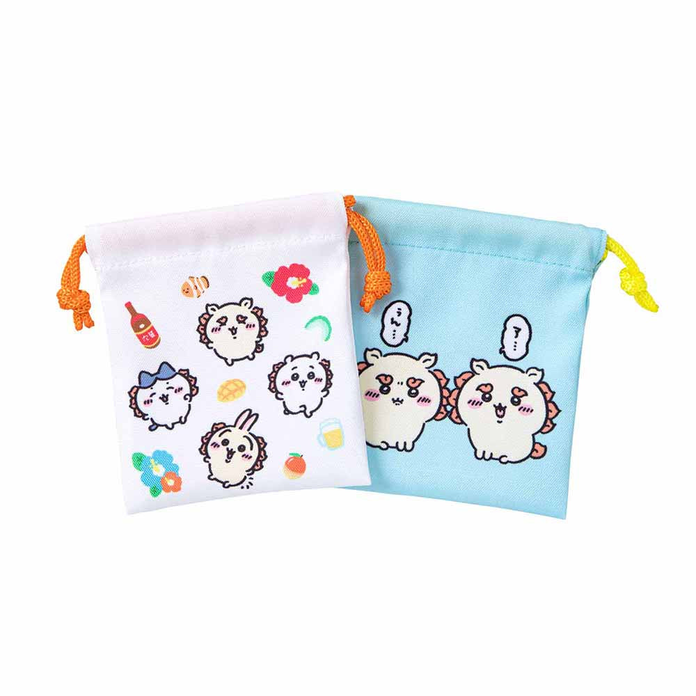 Chiikawa Shisa Festival!!! Convenient Mini Drawstring Bag 2-Piece Set