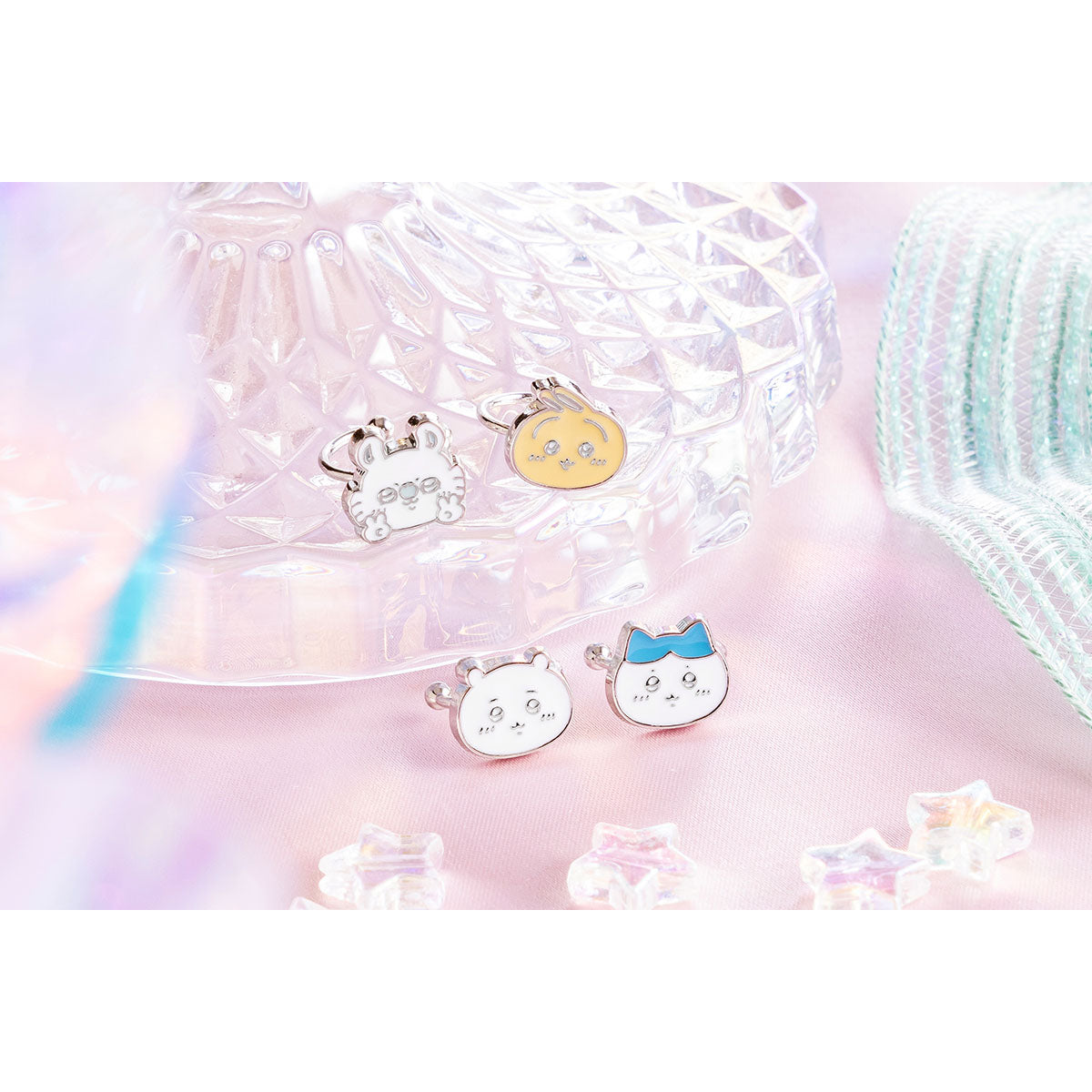 Chiikawa Ear Cuff 4-Piece Set (Face)