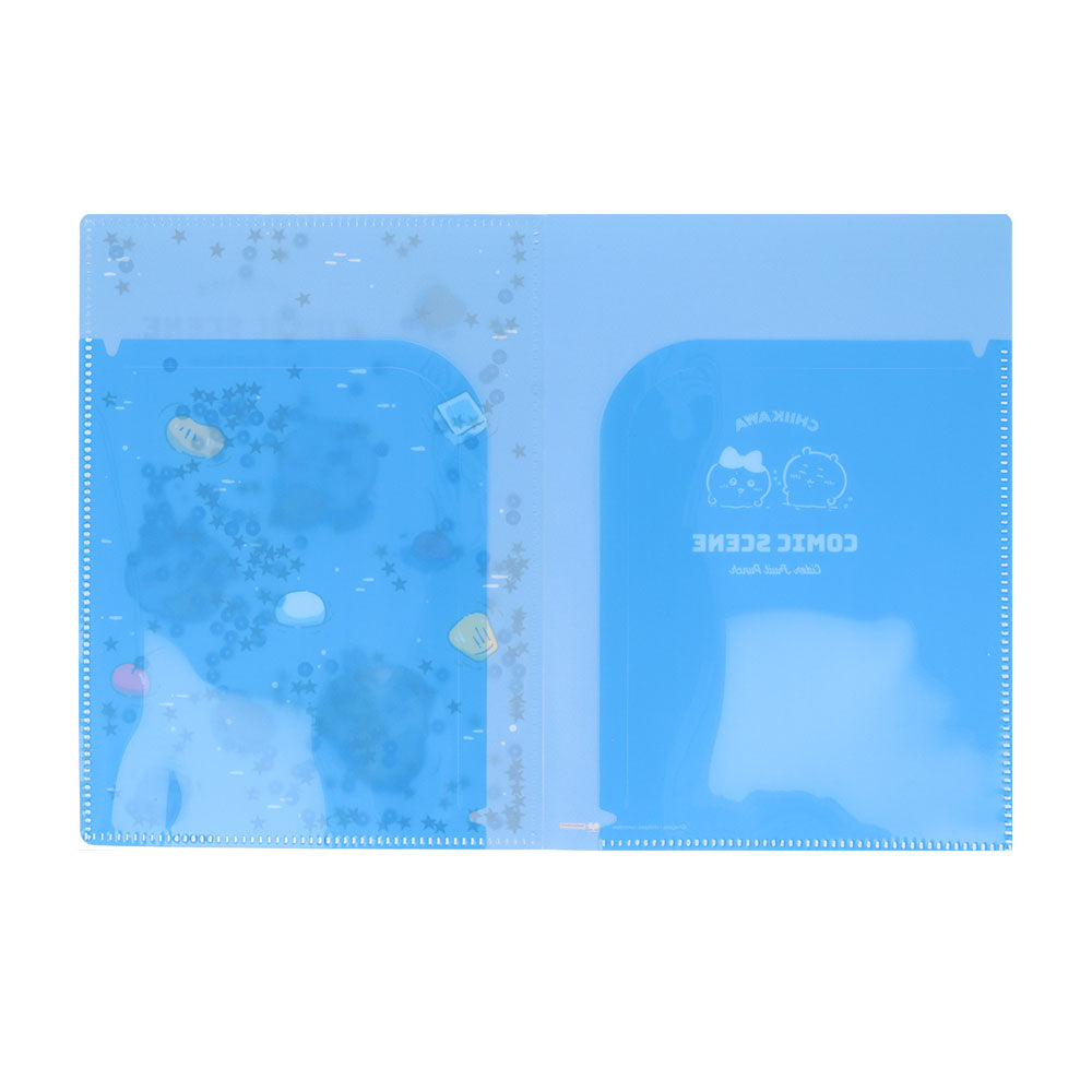 吉伊卡哇 闪片透明文件夹 A5W(水果冰·夜晚)