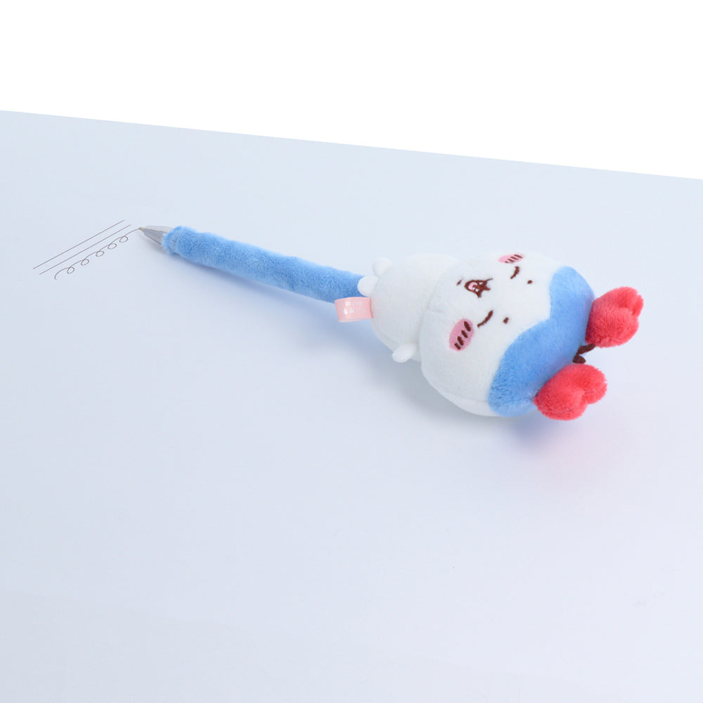 Chiikawa Fluffy Mascot Ballpoint Pen (Hachiware 2)