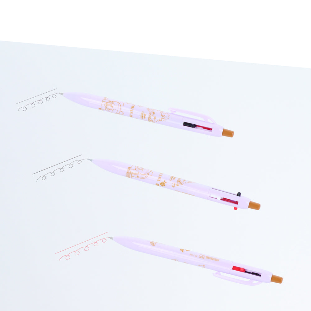 吉伊卡哇 自動鉛筆&2色原子筆(茶時B)