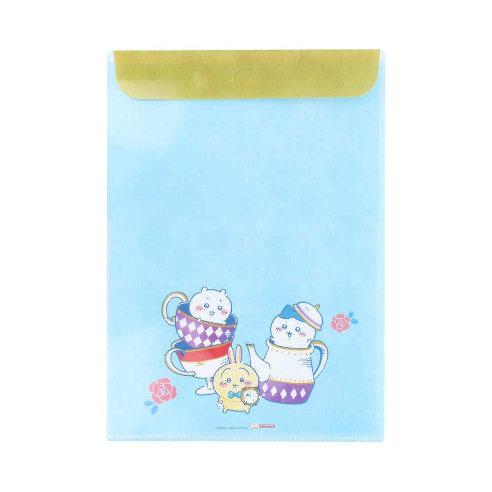 吉伊卡哇 帶信封透明資料夾(茶時A)