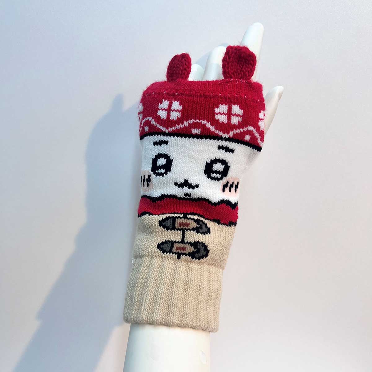 Chiikawa Arm Warmers (Knitted Pattern Chiikawa)