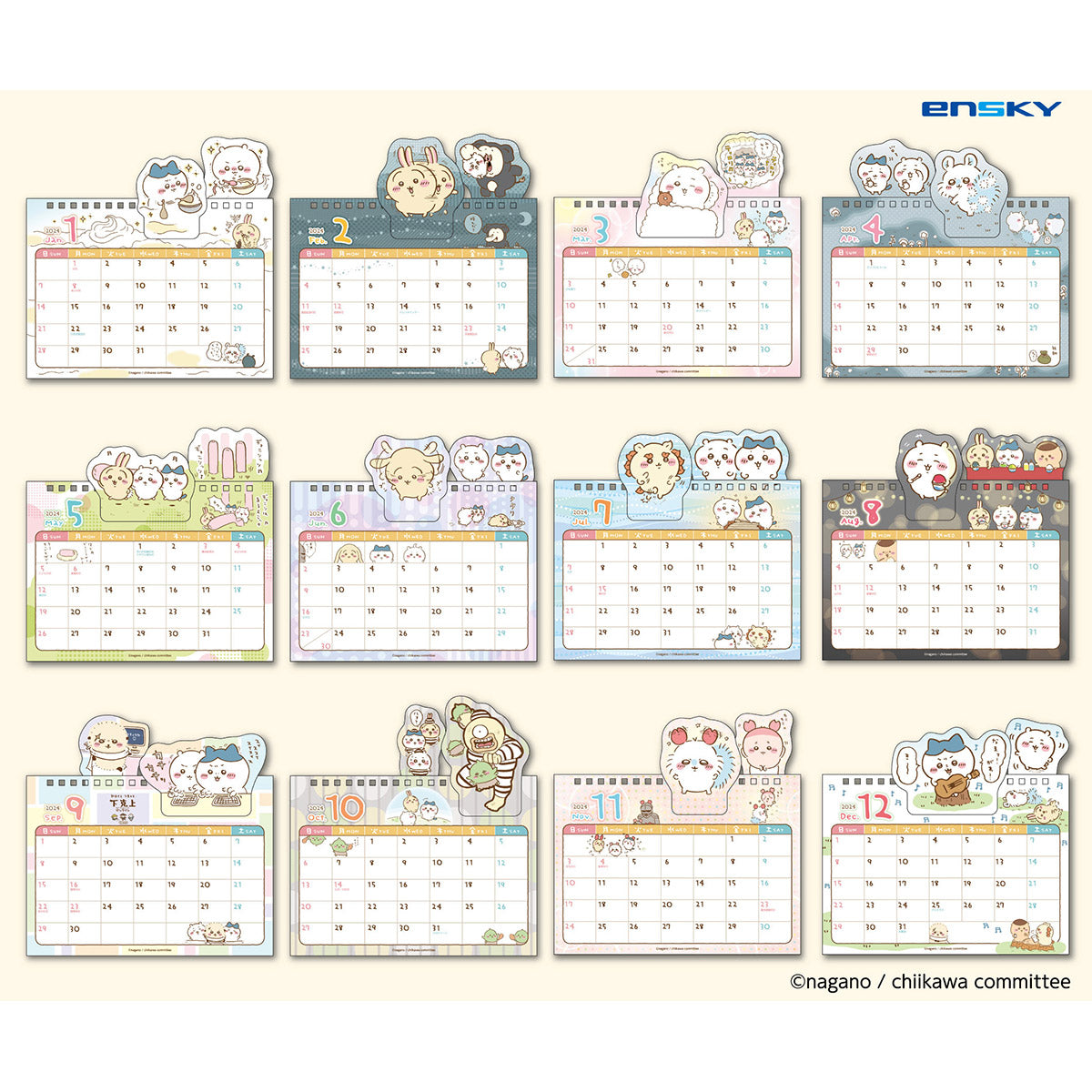 Chiikawa 2024 Pop-up Desk Calendar