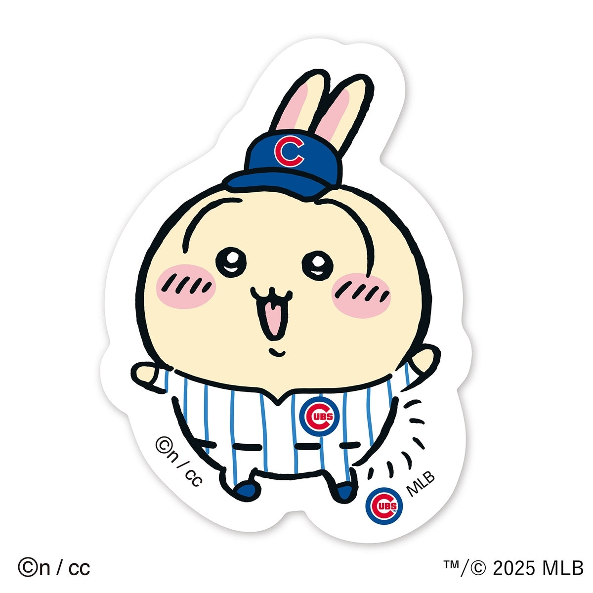 치이카와×MLB TOKYO SERIES 다이컷 스티커 ⑥ 우사기 (컵스)