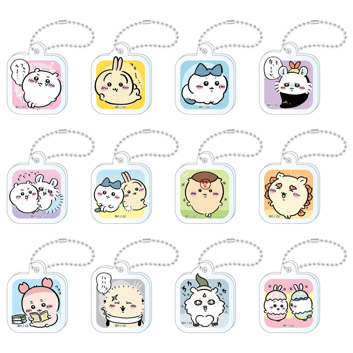 Chiikawa AcryMini Acrylic Keychain 3 (All 12 types) 1 Bag 24 Packs
