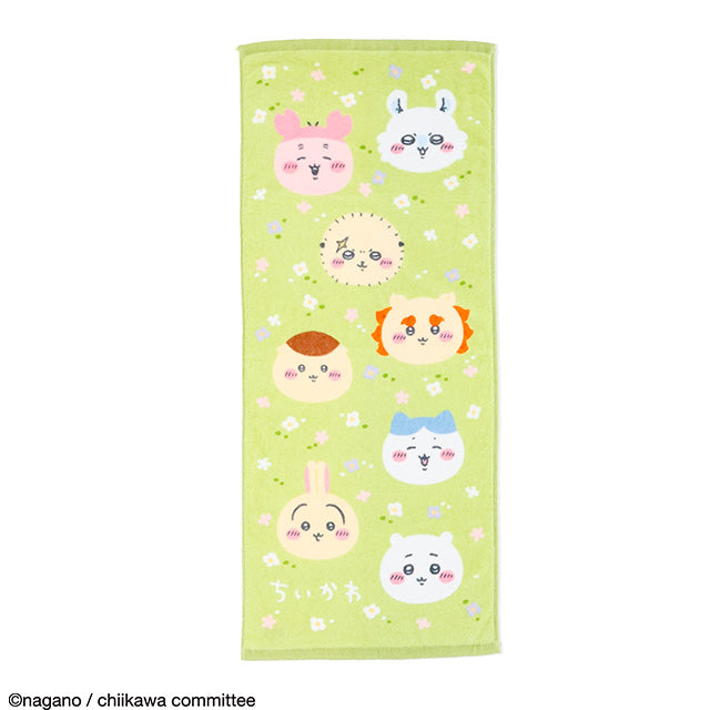 Chiikawa Face Towel (Flower Field and Chiikawas)