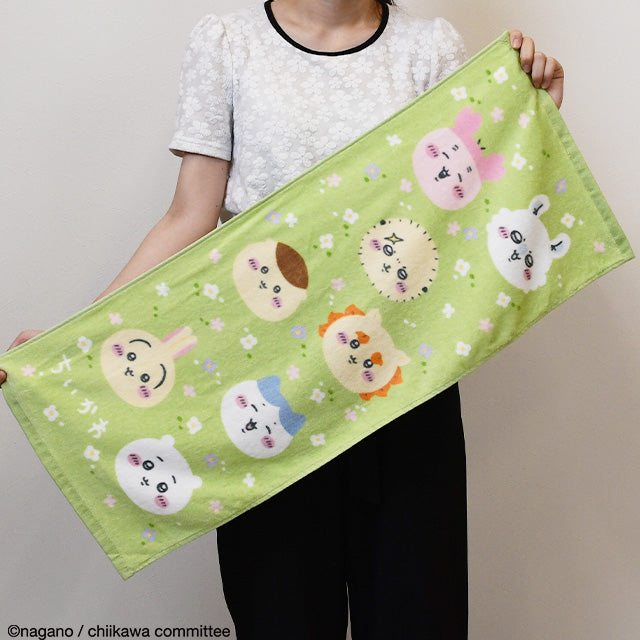 Chiikawa Face Towel (Flower Field and Chiikawas)
