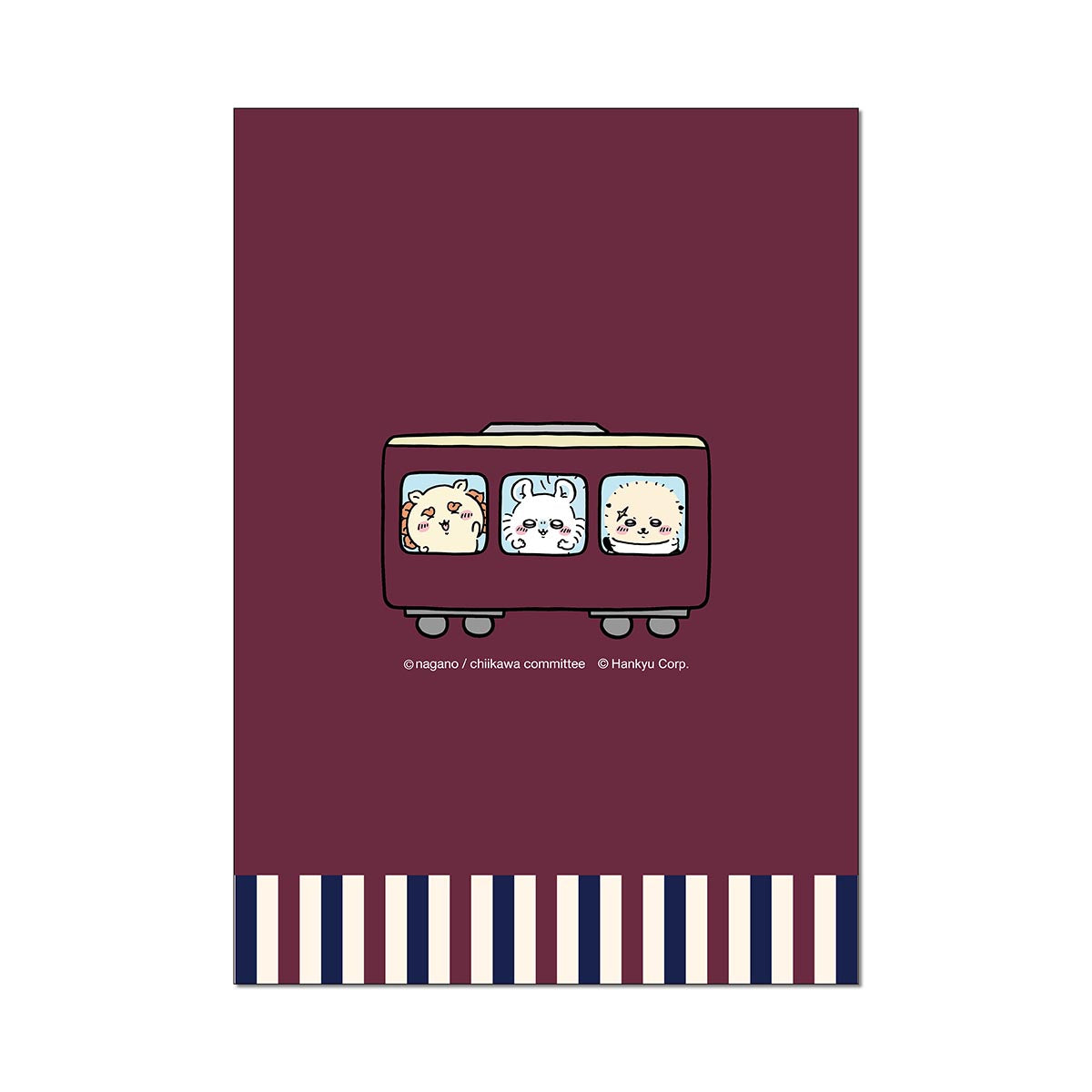 Chiikawa Hankyu Train Flipping Memo
