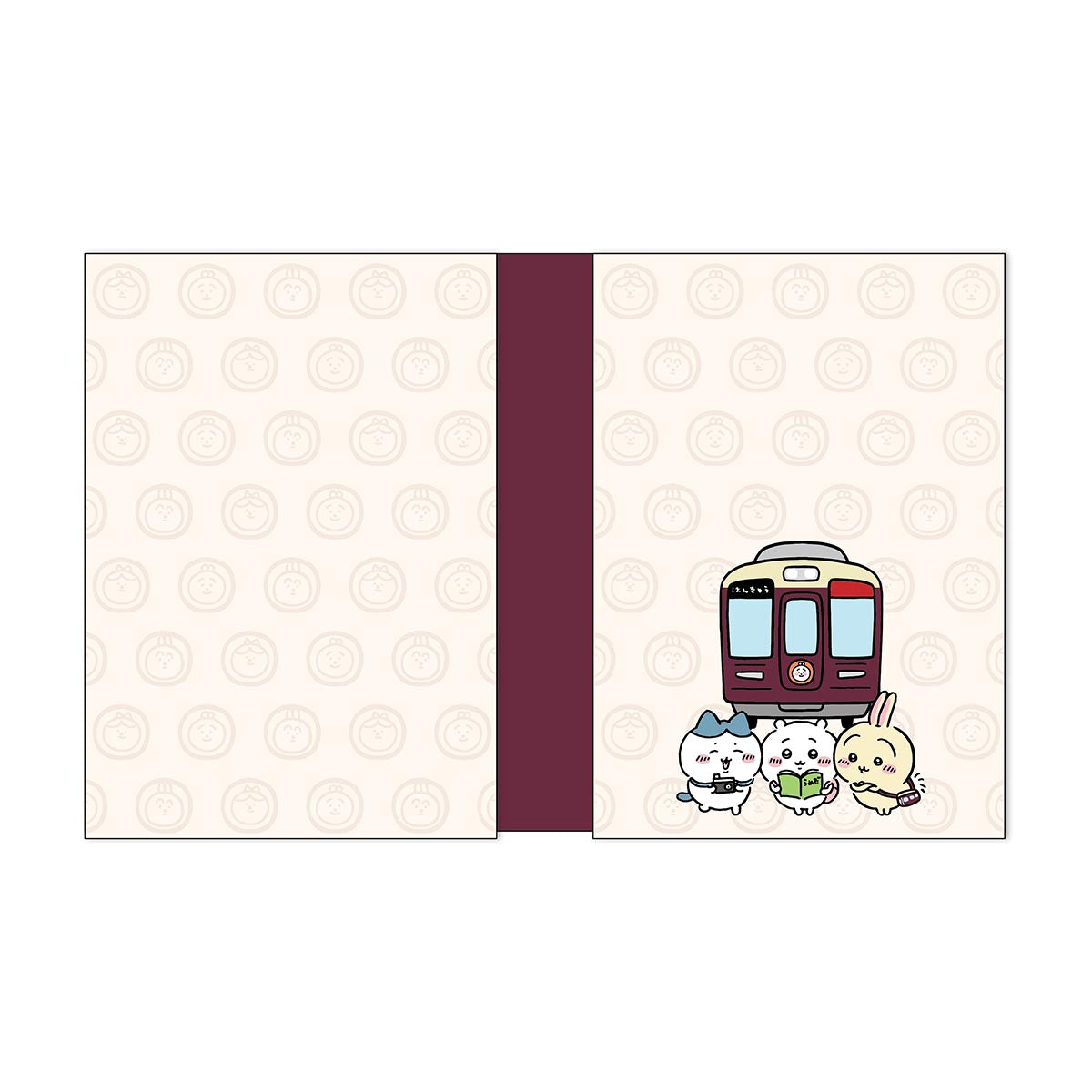 Chiikawa Hankyu Train Flipping Memo