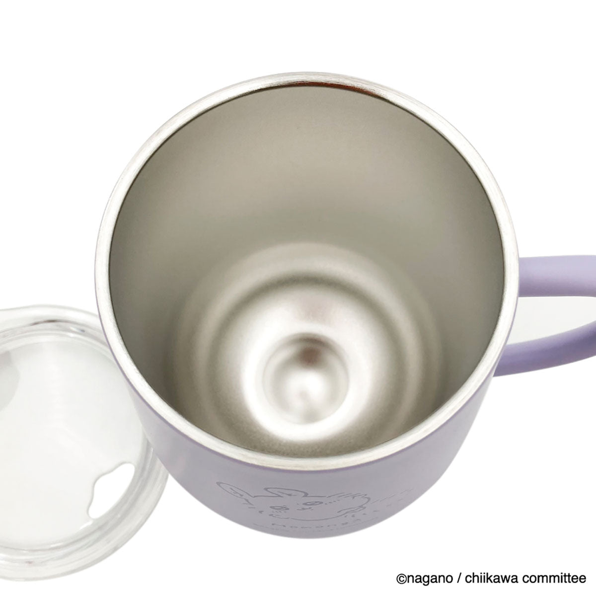 치이카와 뚜껑이 있는 스테인리스 머그 (고론 모몽가)