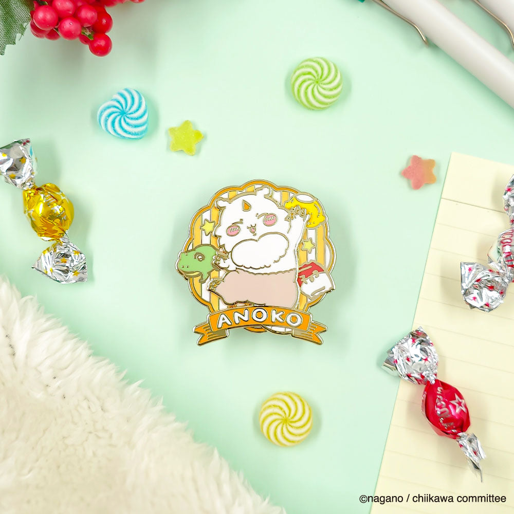 ちいかわ 大きめギミックピンバッジ(あのこ)