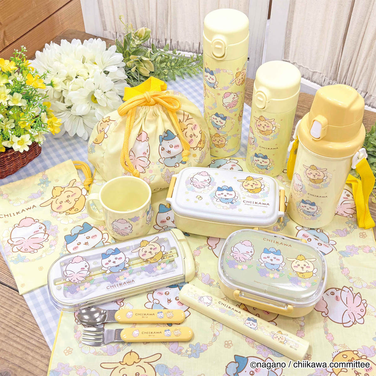 Chiikawa One-Touch Stainless Bottle 350ml (Fairy Flower)