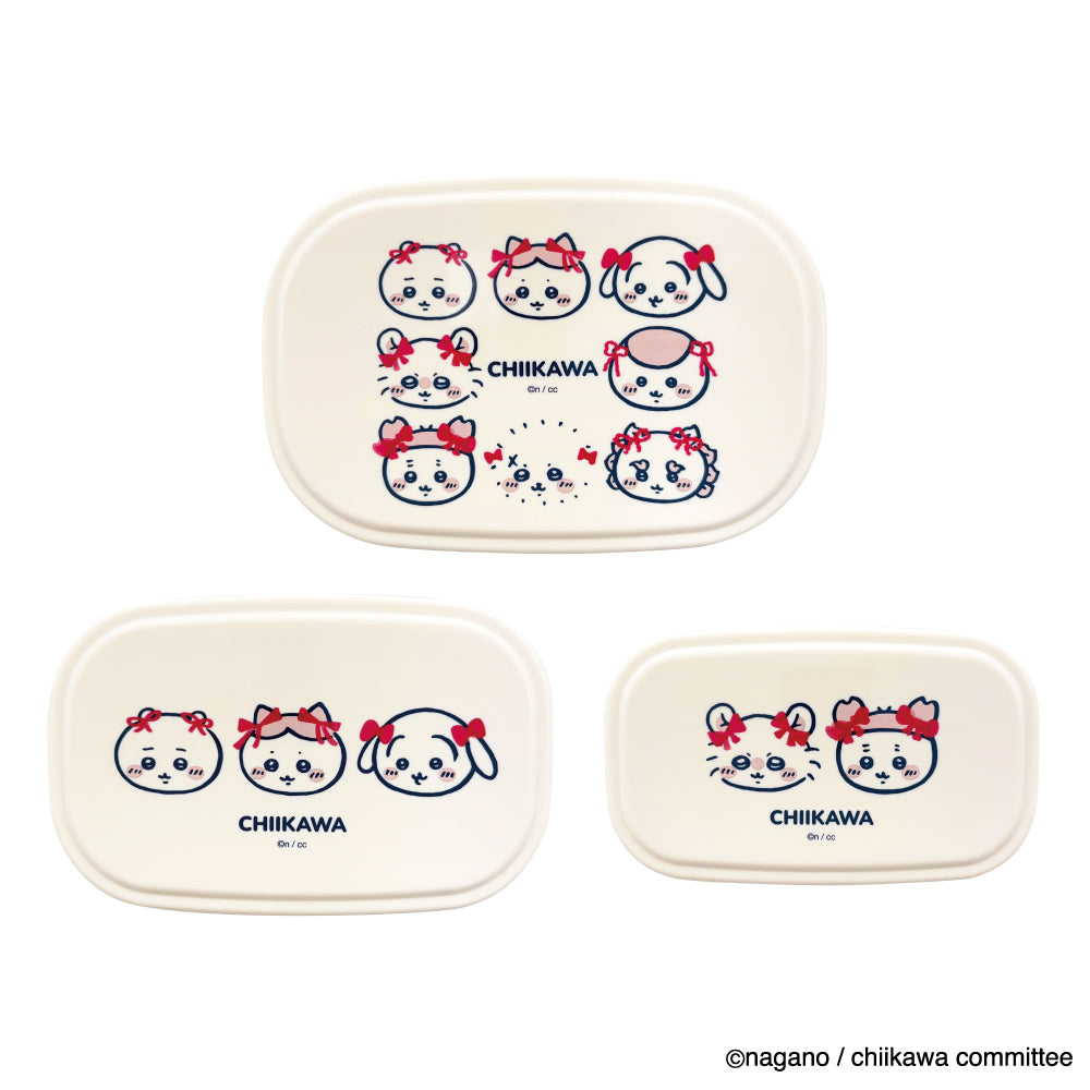 Chiikawa Sealed Container 3-Piece Set (Ribbon)