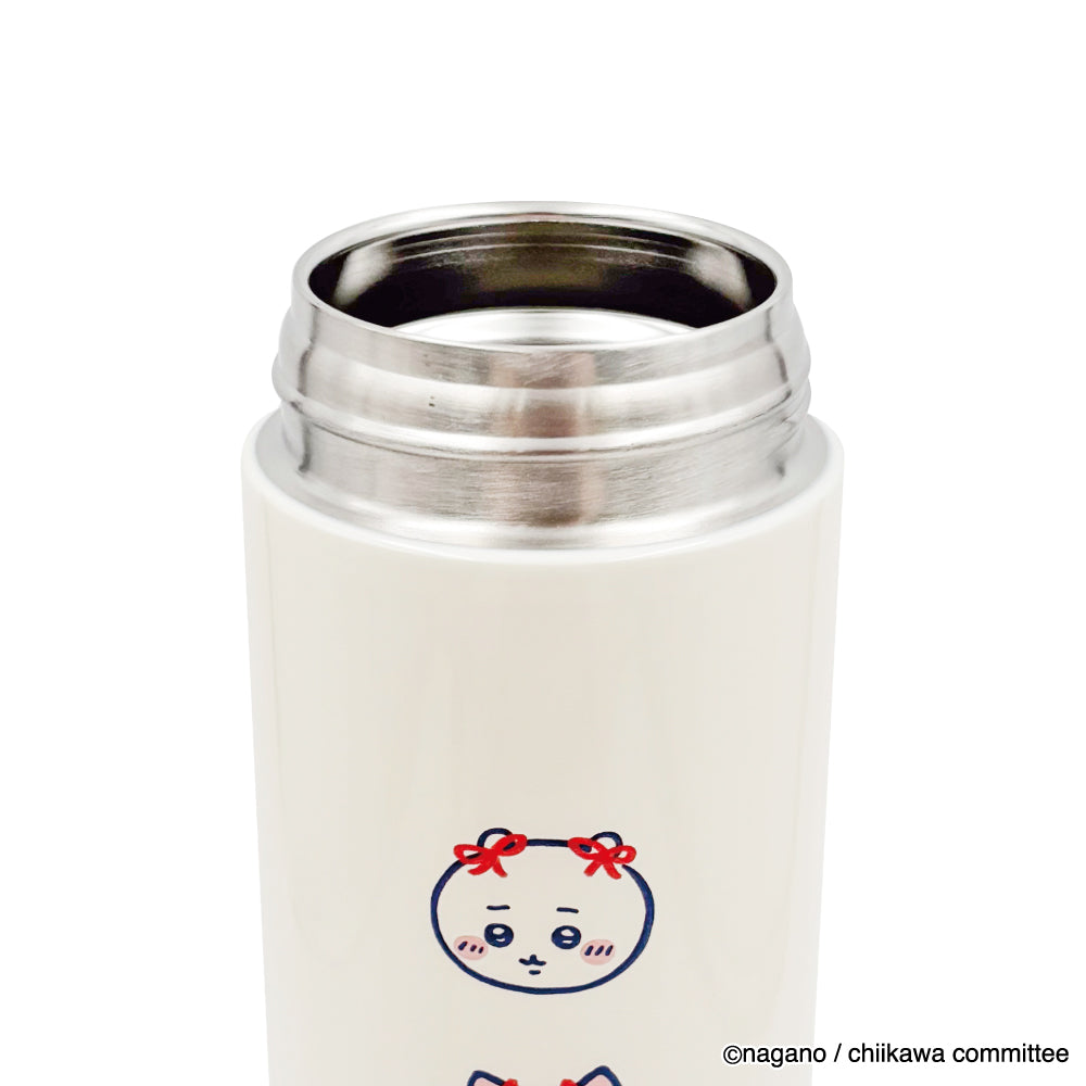 치이카와 원터치 스테인리스 보틀 350ml (리본)