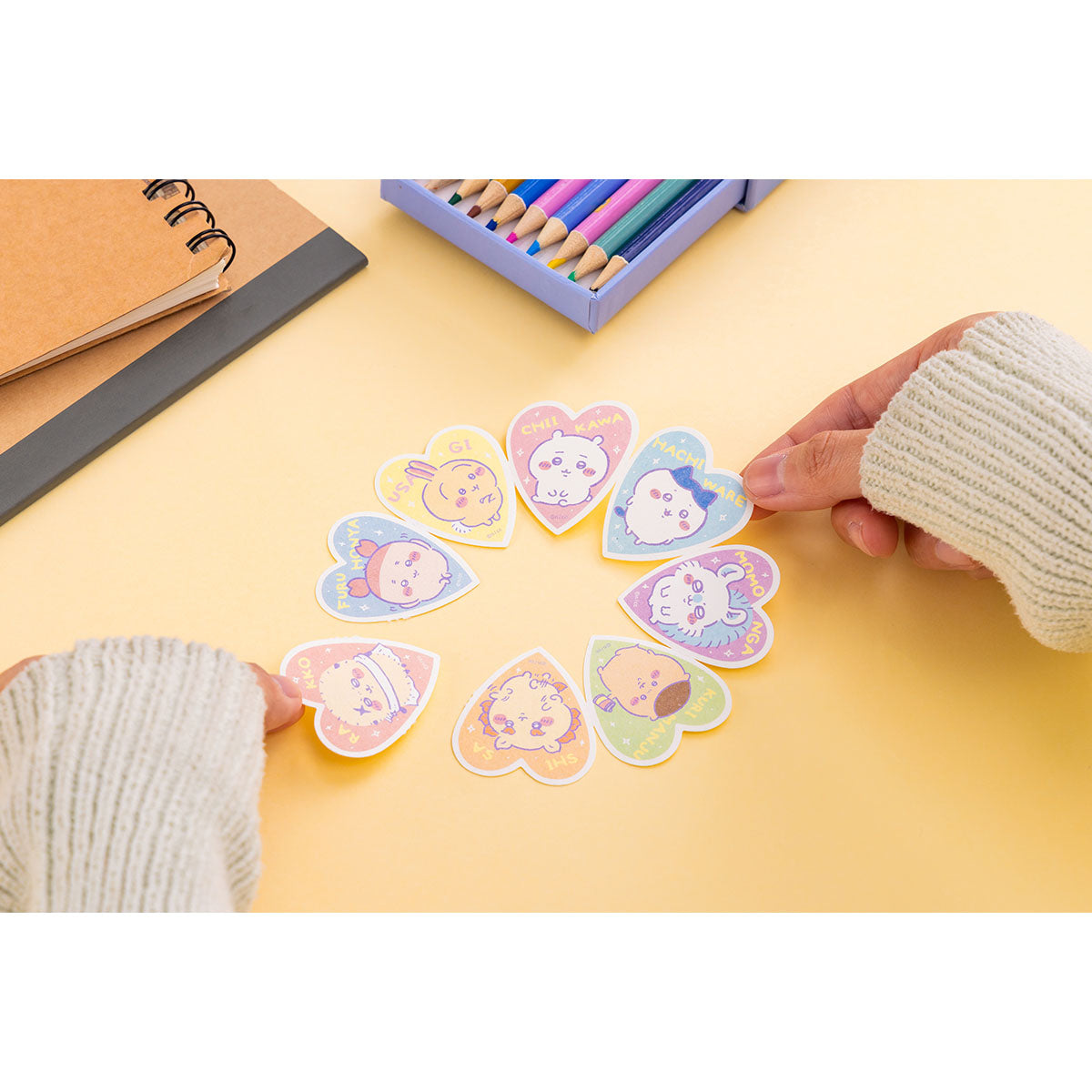 ちいかわ 東京みやげ ピリッと切り離せる!ステッカー(ハート)