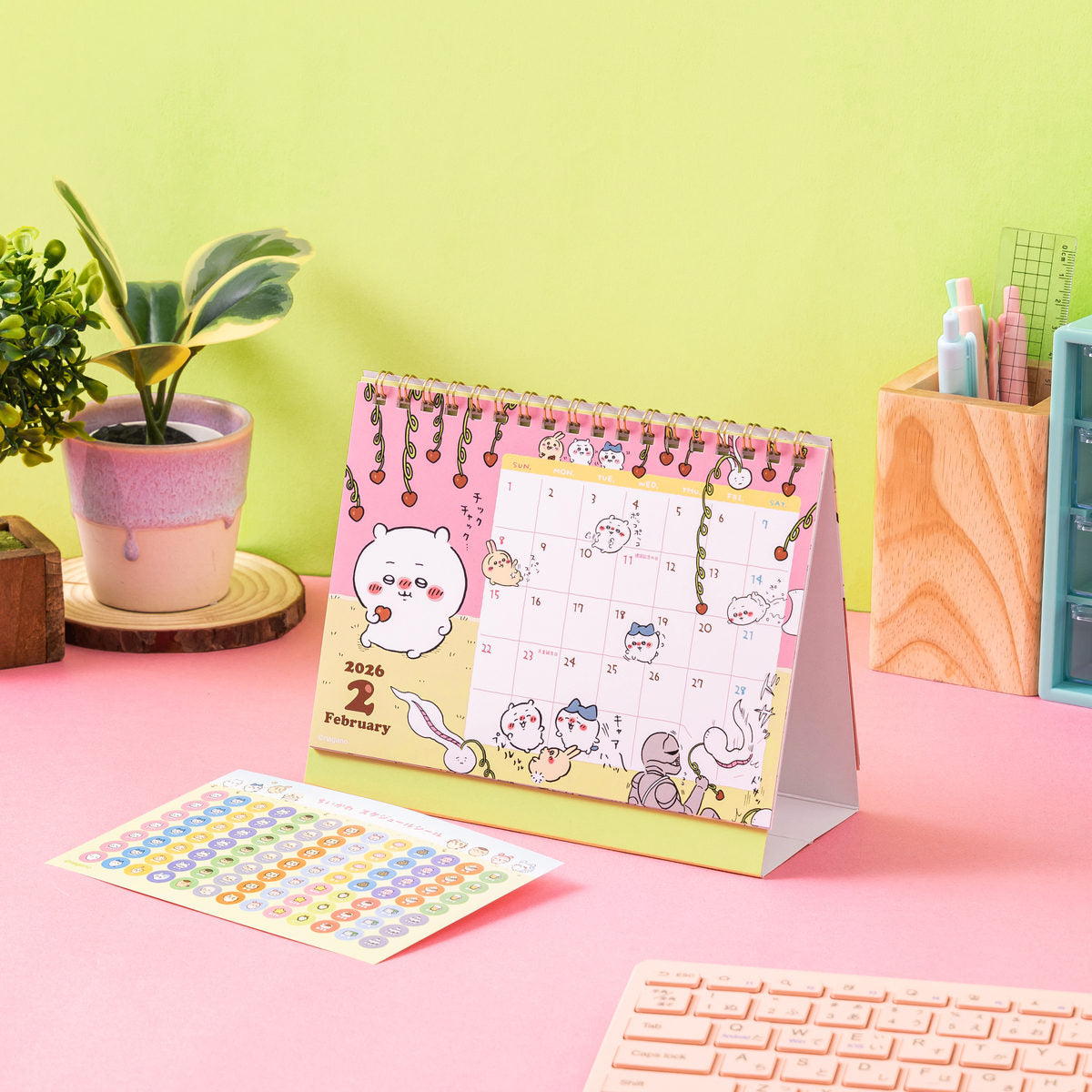 ちいかわ 2026年1月始まり卓上カレンダー(ミニシール付き)