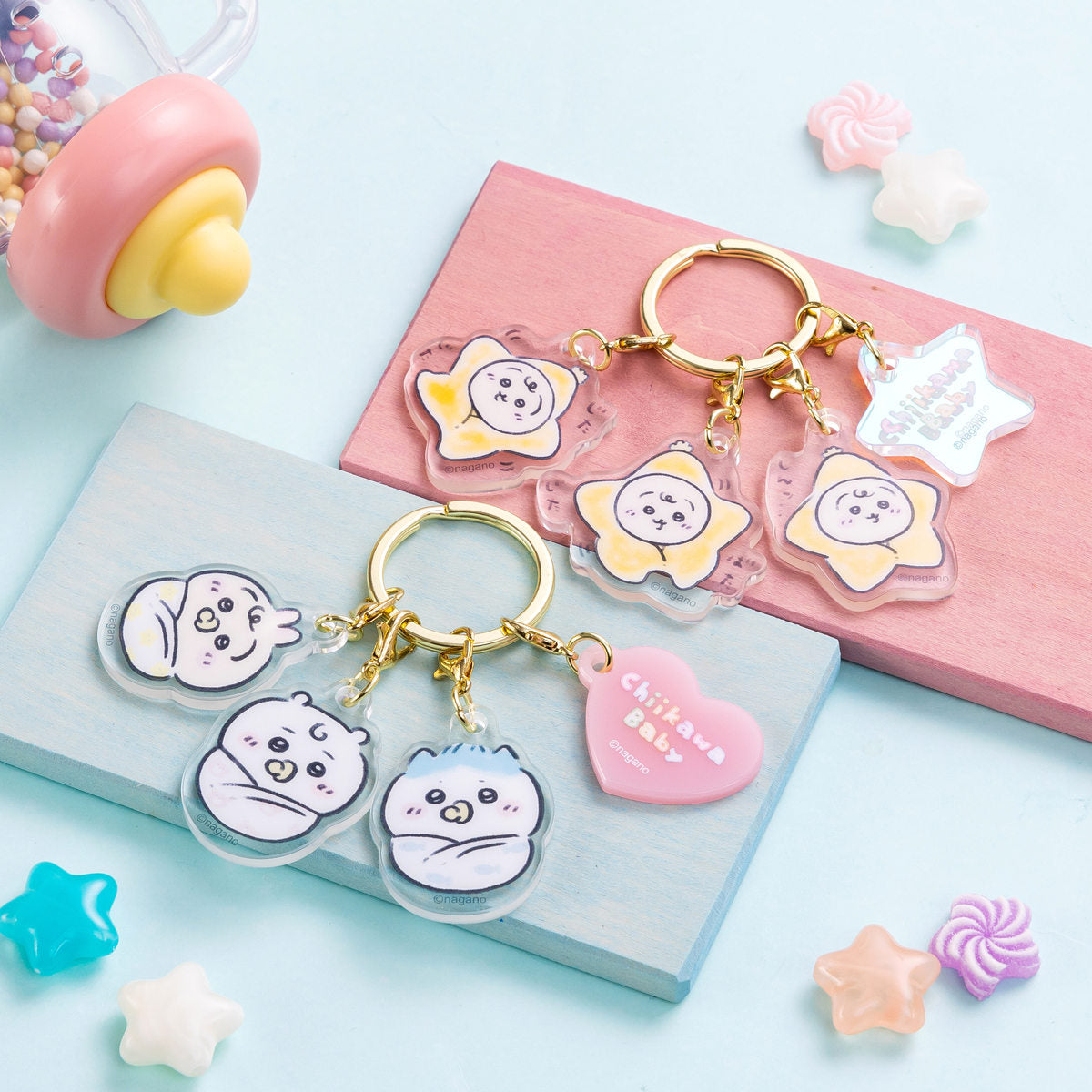 ちいかわ Chiikawa Baby おくるみなアクリルチャームセット(おくるみトリオ)