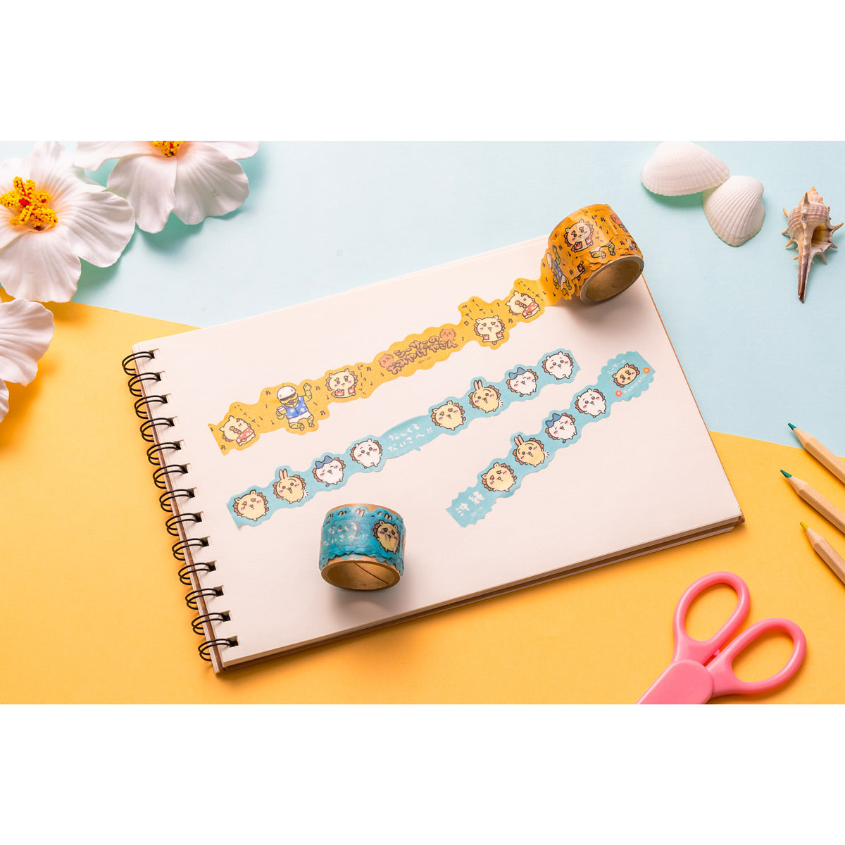 Chiikawa Shisa's Souvenir Shop Die-Cut Masking Tape (Pui)