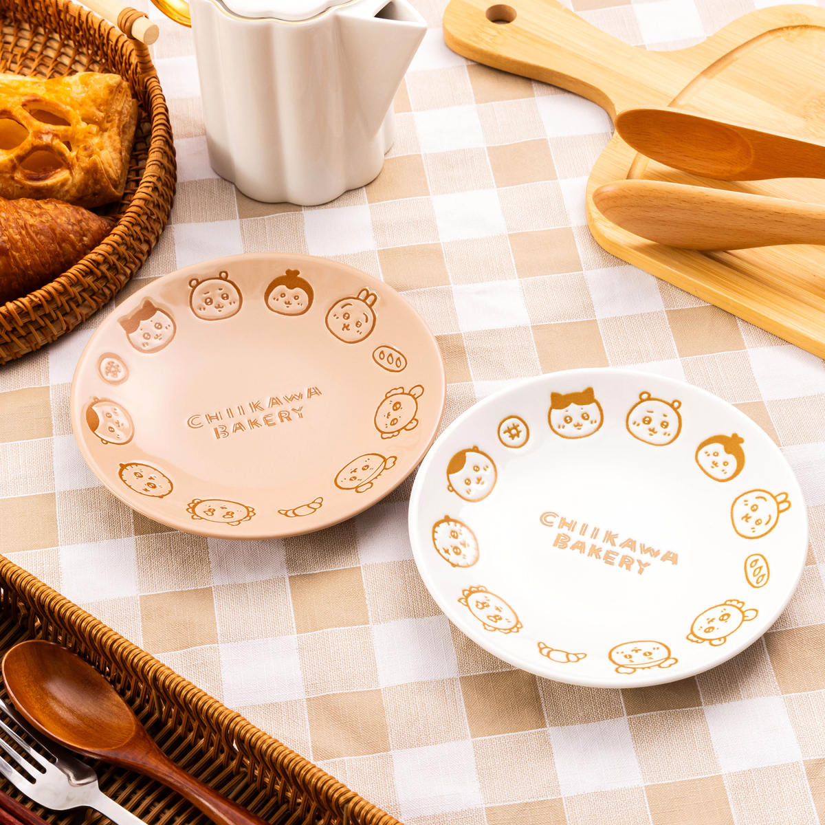 치이카와 베이커리 발수 플레이트 (아이보리)
